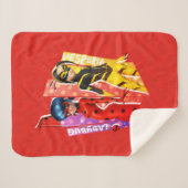 Ladybug en Vesperia Graphic Sherpa Deken (Voorkant (horizontaal))