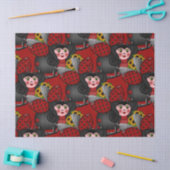 Ladybug en zonnebloemen-diagonaal-rood tissuepapier (Craft)