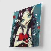 Ladybug Fairy Fantasy Art Wall klok (Hoek)