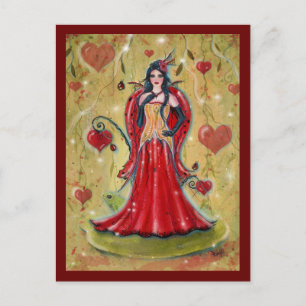 Ladybug Fairy Heart valentijn fee van Renee Briefkaart