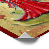 Ladybug Fairy Heart valentijn fee van Renee Poster (Hoek)