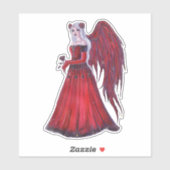 Ladybug Fairy Heart valentijn fee van Renee Sticker (Vel)