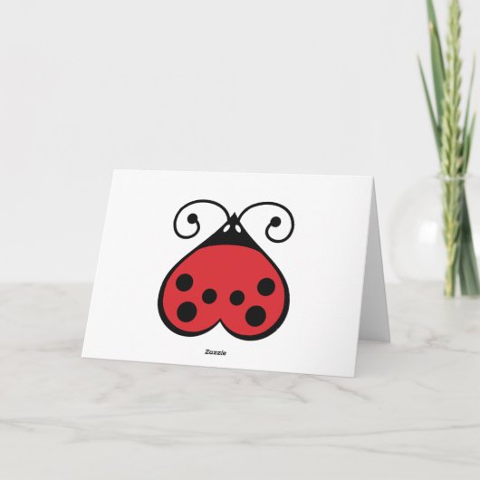 Ladybug Fairy Princess Meisjes FOTO Verjaardag Kaa Kaart (Achterkant)