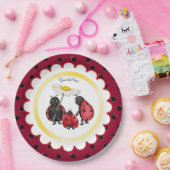 Ladybug Family Stroll Papieren Bordje (Feest)