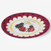 Ladybug Family Stroll Papieren Bordje (Gekanteld)