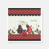 Ladybug Family Stroll Servet (Voorkant)