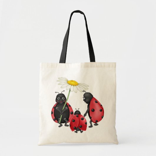 Ladybug Family Stroll Tote Bag (Voorkant)