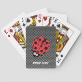 Ladybug; Faux koolstofvezel Pokerkaarten (Achterkant)