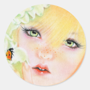 Ladybug fee sticker