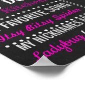 LadyBug First Birthday-bordbord poster (Hoek)