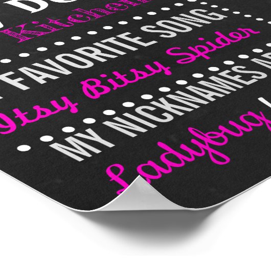 LadyBug First Birthday-bordbord poster (Hoek)