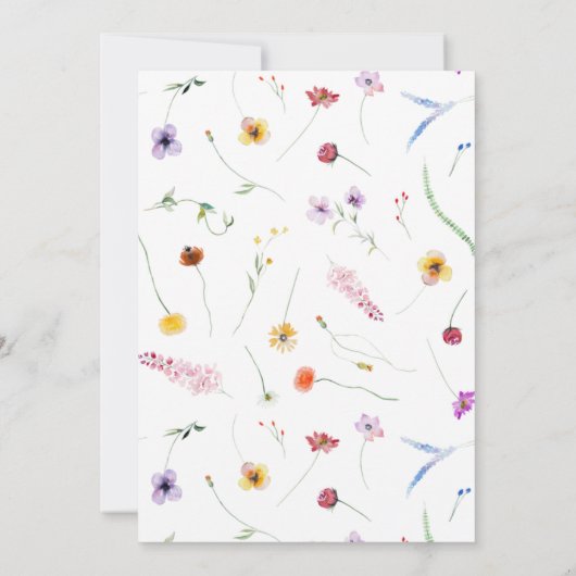 Ladybug First Birthday  Kaart (Achterkant)