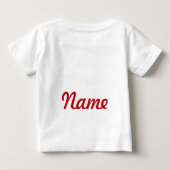 "Ladybug First Birthday" MONOGRAM RUFFLE T-SHIRT (Achterkant)