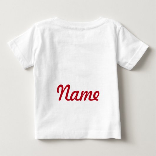 "Ladybug First Birthday" MONOGRAM RUFFLE T-SHIRT (Achterkant)