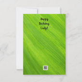 Ladybug Flat Birthday Kaart (Achterkant)