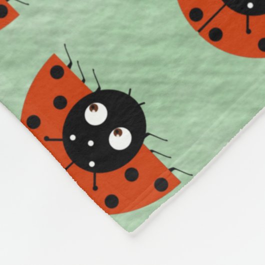 Ladybug Fleece Blanket Deken (Hoek)