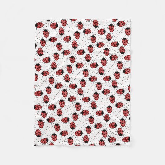 Ladybug Fleece Deken (Voorkant)
