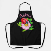 Ladybug Floral Black Schort vrouwennaam (Voorkant)