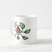 Ladybug Floral Mug Koffiemok (Voorkant links)