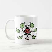 Ladybug Floral Mug Koffiemok (Links)