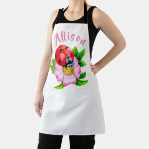 Ladybug Floral Women's Name Schort