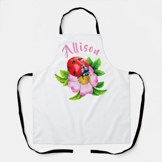 Ladybug Floral Women's Name Schort (Voorkant)