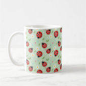 Ladybug Flower Pattern Koffiemok (Links)