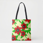 Ladybug Flowers Crossbody Bag Tote Bag (Voorkant)