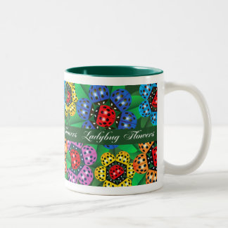 LADYBUG FLOWERS TWEEKLEURIGE KOFFIEMOK