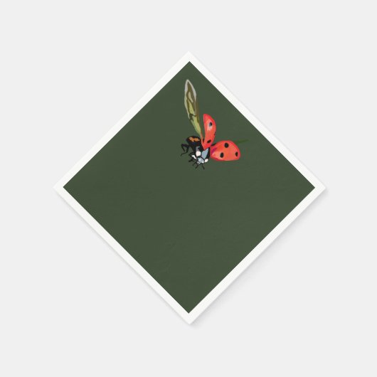 Ladybug Fly Servet (Hoek)