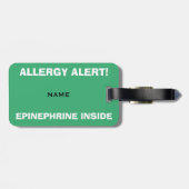  Ladybug Food Allergy Medical Alert Bagagelabel (Achterkant horizontaal)