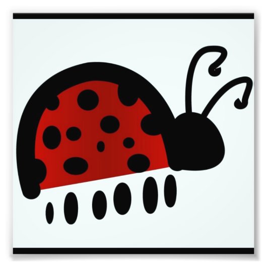 Ladybug Foto Afdruk (Voorkant)