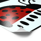 Ladybug Foto Afdruk (Hoek)