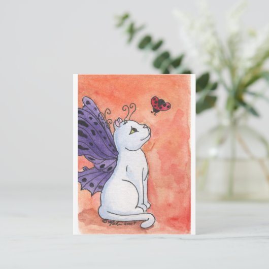 Ladybug Friend Briefkaart (Staand voorkant)