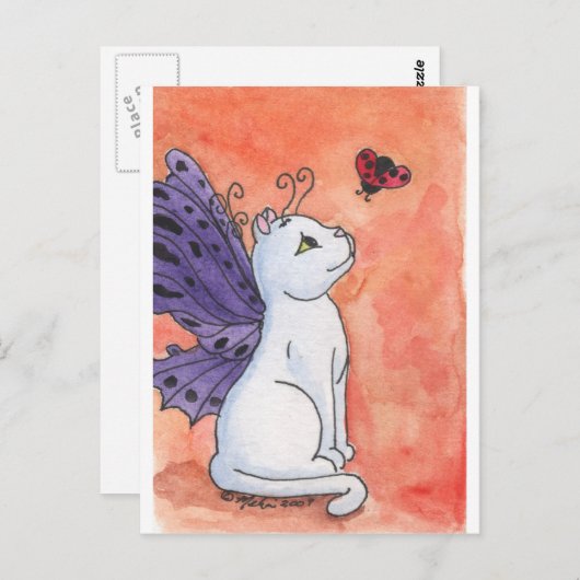 Ladybug Friend Briefkaart (Voorkant / Achterkant)