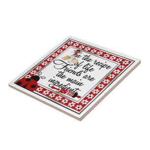Ladybug Friend Tile Tegeltje