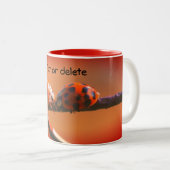 Ladybug Friends Natuur Gepersonaliseerd Tweekleurige Koffiemok (Voorkant rechts)