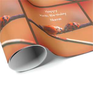 Ladybug Friends Natuur Personalized Birthday Cadeaupapier