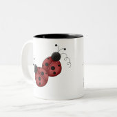 Ladybug Friends Tweekleurige Koffiemok (Voorkant links)