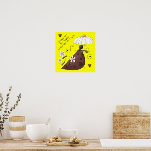 ladybug Friendship Poster (Keuken)