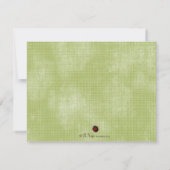 Ladybug Garden - Aangepaste platte notitiekaarten Kaart (Achterkant)