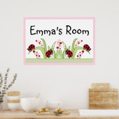 Ladybug Garden poster (Keuken)