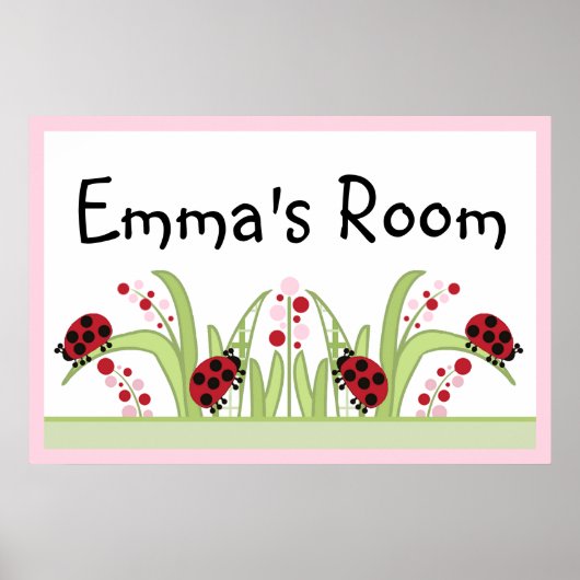 Ladybug Garden poster (Voorkant)