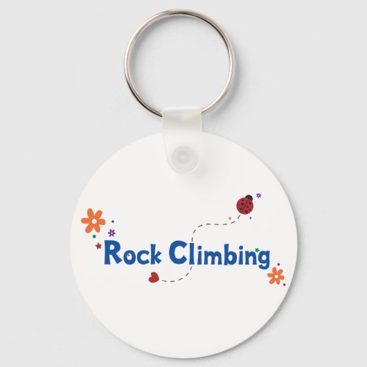 Ladybug Garden Rock-klimmen Sleutelhanger (Voorkant)