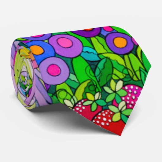 Ladybug Garden Stropdas (Opgerold)