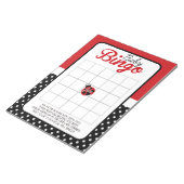 Ladybug Gift Bingo Baby shower Game Pack Notitieblok (Schuin)