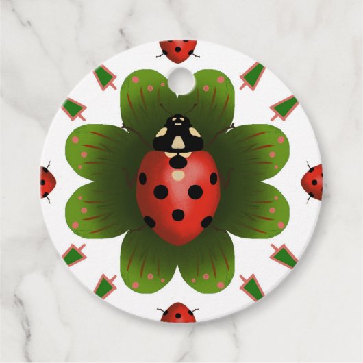 Ladybug Gift Label (Voorkant)