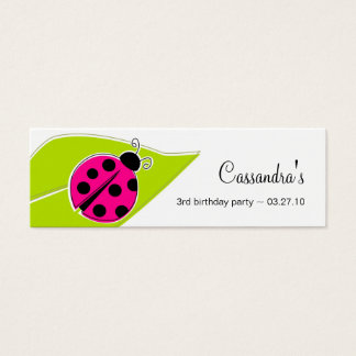Ladybug Gift Labels Mini Visitekaartjes