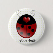 Ladybug Gifts Ronde Button 5,7 Cm (Voorkant)