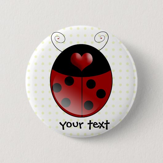 Ladybug Gifts Ronde Button 5,7 Cm (Voorkant)